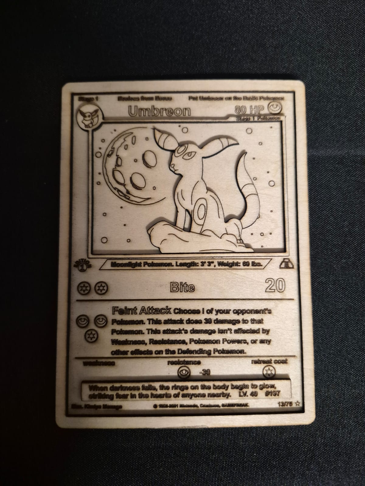 Carta Pokemon Umbreon