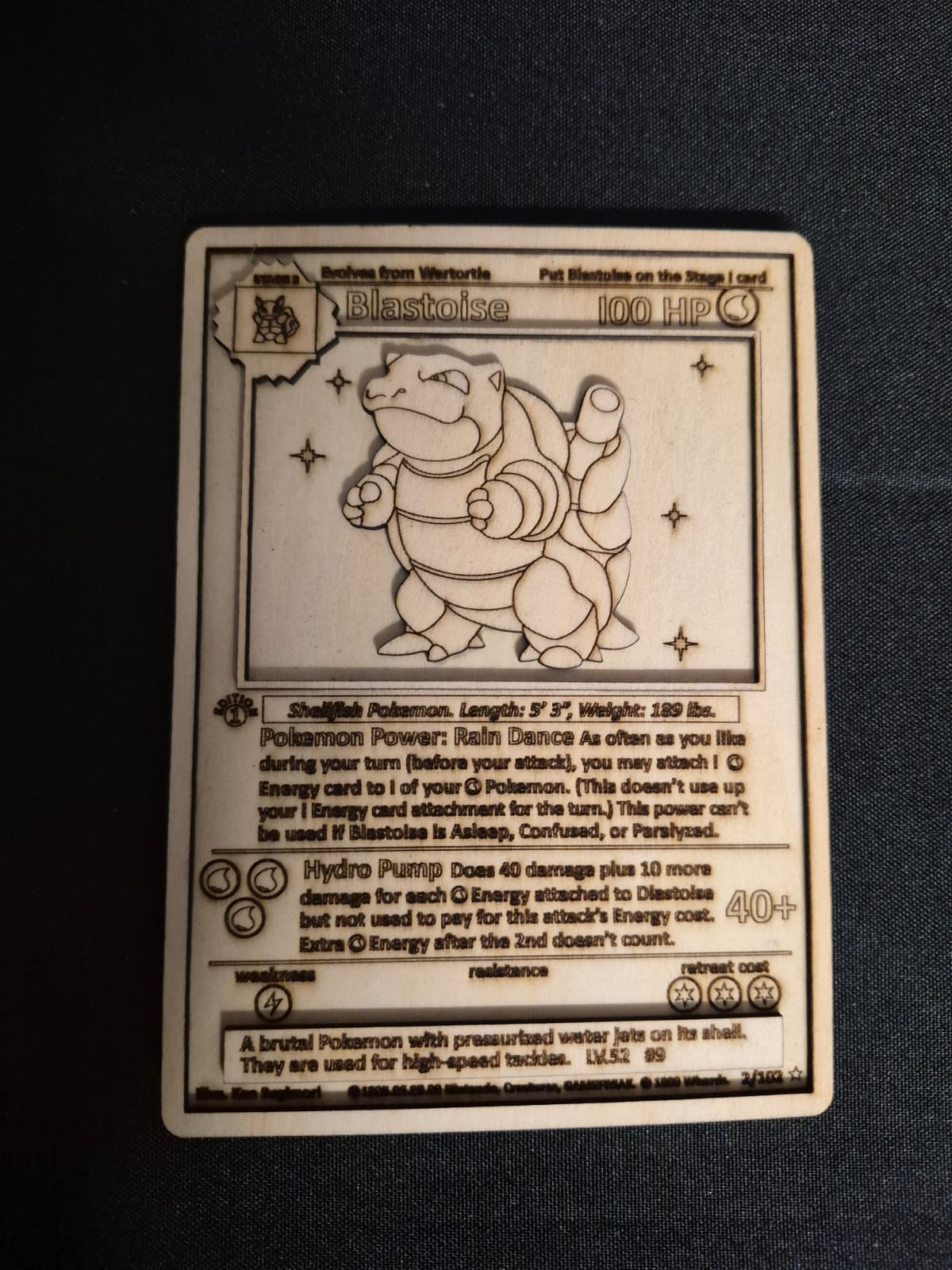 Carta Pokemon Blastoise
