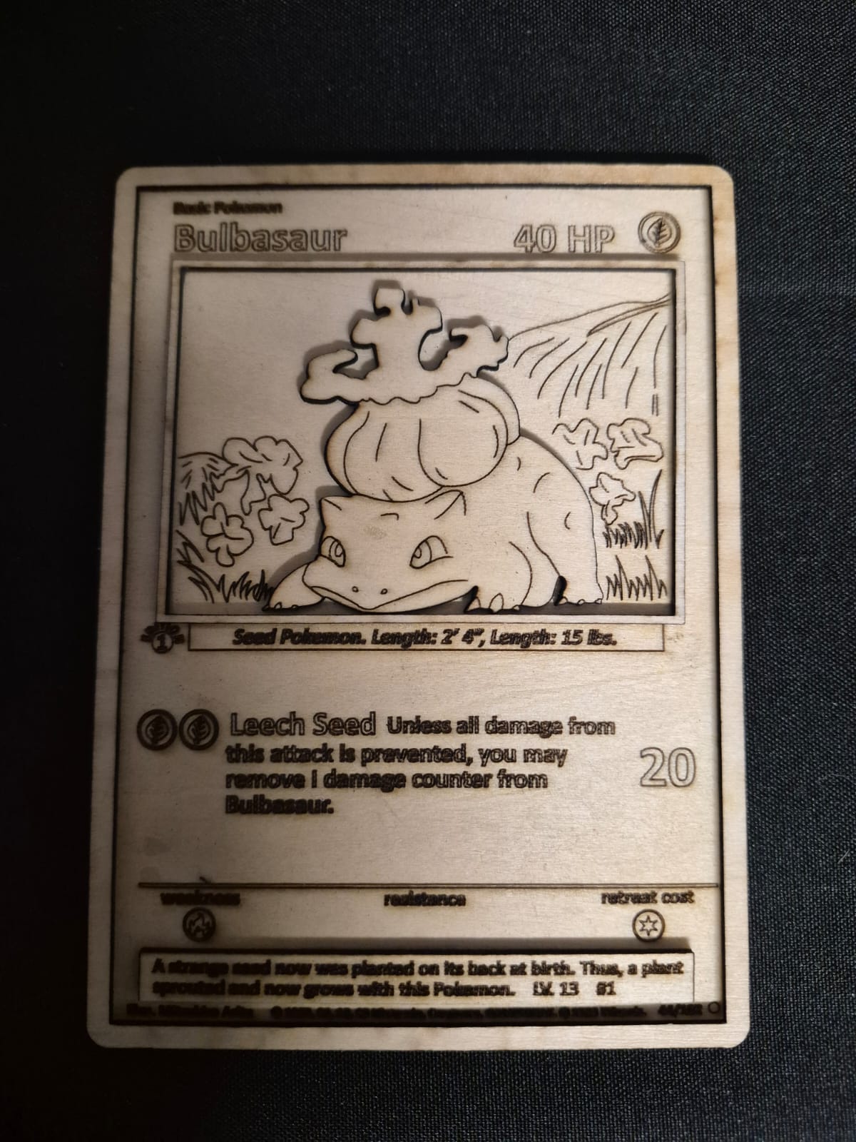 Carta Pokemon Bulbasaur